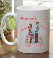 Kişiye Özel Benim Herşeyimsin Kupa Bardak