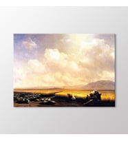 Arty Tablo Buğday Tarlasında Koyun ve İnekler, 1865 Tablo (Karışık)