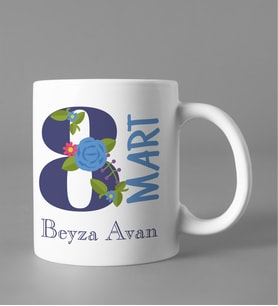 Kişiye Özel 8 Mart Dünya Kadınlar Günü Kupası