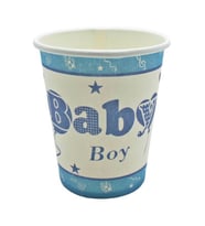Baby Shower Karton Bardak, Mavi - 8 Adet (STD)
