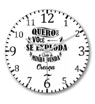 Dois Trabalhos Duvar Saati Bombeli Gercek Cam