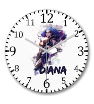 League Of Legends Diana Duvar Saati Bombeli Gercek Cam