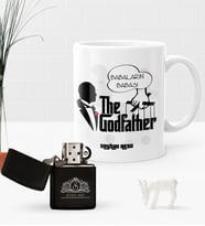 BK Gift Kişiye Özel Babaların Babası Benzinli Çakmak ve Kupa Seti-3 (Model 1)