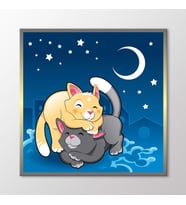 Arty Tablo Kediler Tablo (Karışık)