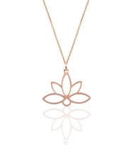 Lotus Çiçeği Sevgililer Günü, Anneler Günü, Doğum Günü, Yıldönümü, Hediye 925 Ayar Gümüş Kolye