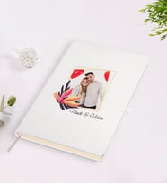BK Gift Kişiye Özel Sevgililer Günü Temalı İsimli Fotoğraflı Beyaz Defter-27