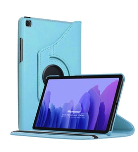 Microsonic Samsung Galaxy Tab A7 T500 Kılıf 360 Rotating Stand Deri Mavi