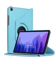 Microsonic Samsung Galaxy Tab A7 T500 Kılıf 360 Rotating Stand Deri Mavi