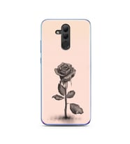 Gül Tasarımlı Süper Şeffaf Silikon Telefon Kılıfı Huawei Honor 20 Lite