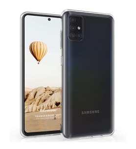Microsonic Samsung Galaxy M51 Kılıf Transparent Soft Beyaz