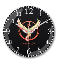Time Valor Duvar Saati Bombeli Gercek Cam