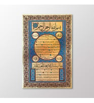 Arty Tablo Muhakkak Sülüs Nesih Hilye, 1873 Tablo (Karışık)