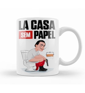 La Casa Sem Papel Kupa Bardak Porselen