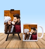 Sevgiliye Özel Fotoğraf Baskılı Kupa Bardak Ve 10x15 Fotoğraf Baskı