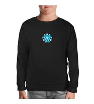 Arc Reactor 1 Siyah Çocuk Sweatshirt
