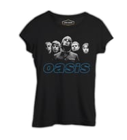 Oasis - Grup Üyeleri Siyah Bayan Tshirt