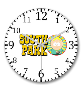Death Note South Park Duvar Saati Bombeli Gercek Cam