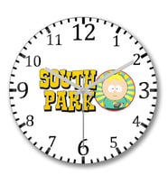 Death Note South Park Duvar Saati Bombeli Gercek Cam
