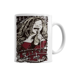 Piece Of My Heart Janis Joplin Kupa Bardak Porselen