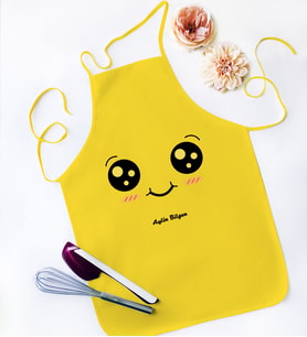 BK Gift Kişiye Özel Sarı Mutfak Önlüğü  10