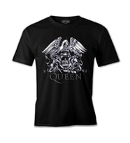 Queen Logo Siyah Erkek Tshirt