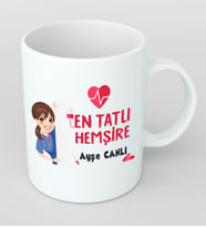 Kişiye Özel En Tatlı Hemşire Kupa Bardak
