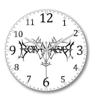 Borknagar Duvar Saati Bombeli Gercek Cam