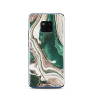 Yeşil Kumsal Tasarımlı Süper Şeffaf Silikon Telefon Kılıfı Huawei Mate 20 Pro