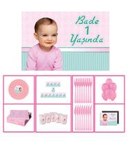 Sade Pembe Mint Yeşili Konsept 20 Kişilik