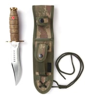 Special Ceviz Outdoor Komando Bıçağı Dövme Çelik TSK Renk Kılıflı