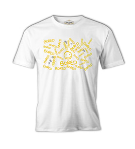 Sherlock -  is Bored Beyaz Erkek Tshirt