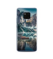 Göl Manzara Tasarımlı Süper Şeffaf Silikon Telefon Kılıfı Huawei Mate 20 Pro