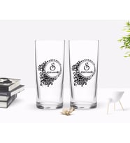 BK Gift Kişiye Özel Renkli Baskılı İsimli Tasarımlı İkili Rakı Bardağı Seti-114 (Beyaz)