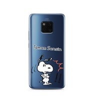 Snoopy Tasarımlı Süper Şeffaf Silikon Telefon Kılıfı Huawei Mate 20 Pro 