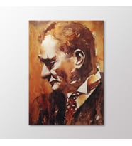 Arty Tablo Sulu Boya Atatürk Tablo (Karışık)