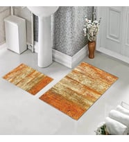 Banyo Halısı Ikili Klozet Takımı Kaymaz Tabanlı (60 xm x 100 cm + 40 cm x 60 cm) 
