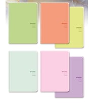 Keskin Color Pastel Note 16,5x22,5cm Plastik Kapak 100 Yaprak Spiralli Çizgili Defter
