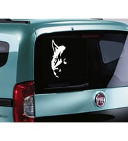 Kurt Silüeti oto sticker Arka Cam