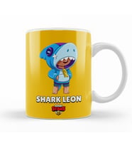 Brawl Stars Shark  Leon Kupa Bardak Porselen