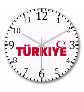Türkiye Duvar Saati Bombeli Gercek Cam