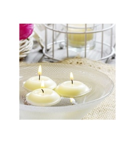 10 Adet Beyaz Yüzen Tea Light Mum