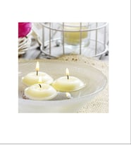 10 Adet Beyaz Yüzen Tea Light Mum