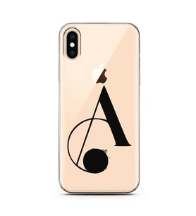 Iphone X Harf Tasarımlı Telefon Kılıfı A-Harfi 