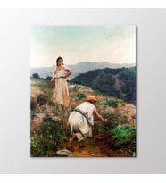 Arty Tablo Yabani Ot Toplayanlar 1883 Tablo (Karışık)
