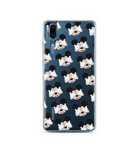 Mickey Tasarımlı Süper Şeffaf Silikon Telefon Kılıfı Huawei P20   