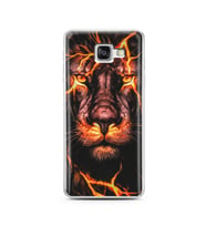 Aslan Neon Tasarım Süper Şeffaf Silikon Telefon Kılıfı Samsung A5 (2016)