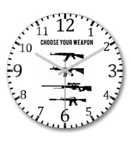 Cs Go Counter Strike  Choose Your Weapon Duvar Saati Bombeli Gerc
