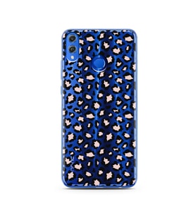 Leopar Tasarımlı Süper Şeffaf Silikon Telefon Kılıfı Huawei Honor 8x
