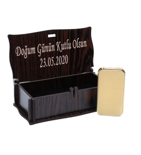 Kişiye Özel Pürmüz Model Gazlı Çakmak (Gold)