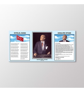 Arty Tablo Atatürk Köşesi Tablo (Karışık)